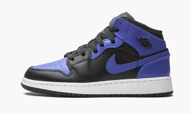 Кроссовки Air Jordan 1 Mid GS «Royal 2020» синий