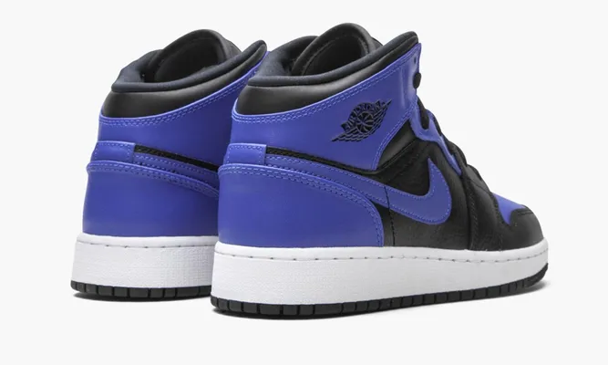 Кроссовки Air Jordan 1 Mid GS «Royal 2020» синий