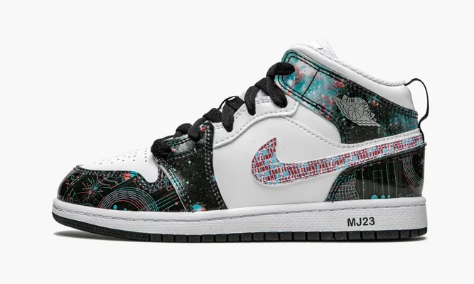 Для самых маленьких Air Jordan 1 Mid SE PS «Take Flight» Kids белый