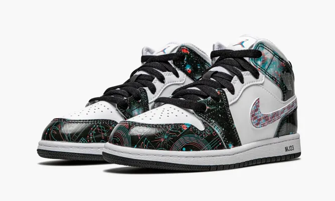 Для самых маленьких Air Jordan 1 Mid SE PS «Take Flight» Kids белый