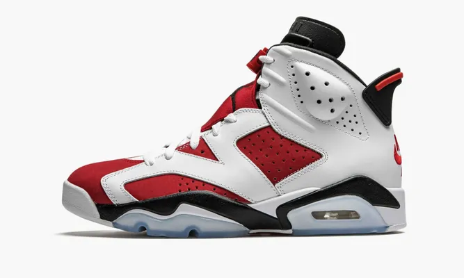 Кроссовки Air Jordan 6 Retro «Carmine» белый,красный