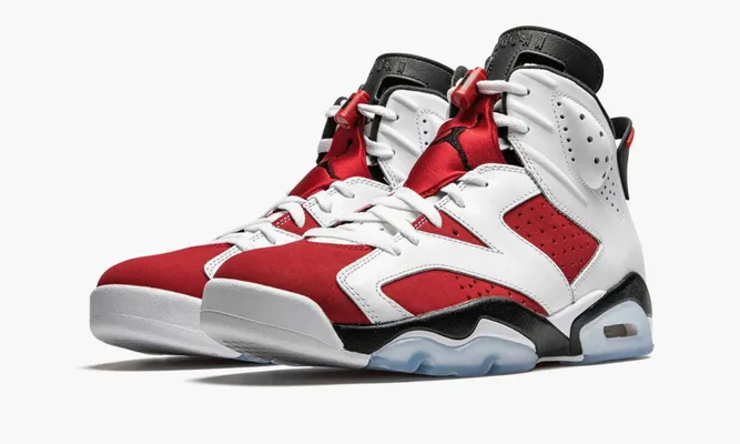 Кроссовки Air Jordan 6 Retro «Carmine» белый,красный