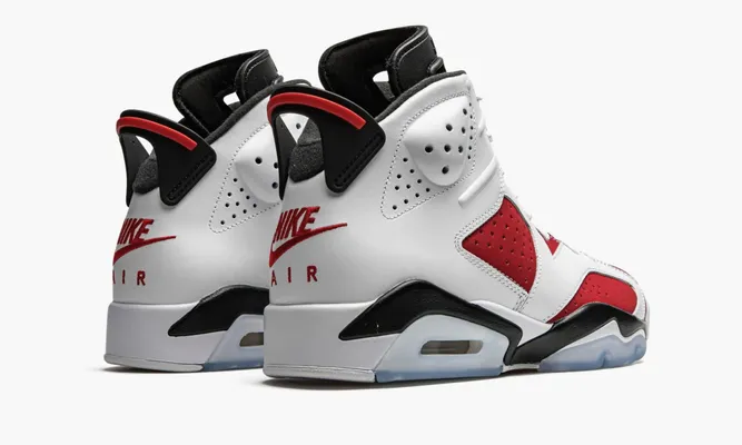 Кроссовки Air Jordan 6 Retro «Carmine» белый,красный