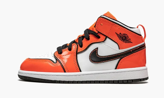 Для самых маленьких Air Jordan 1 Mid SE PS «Turf Orange» Kids оранжевый