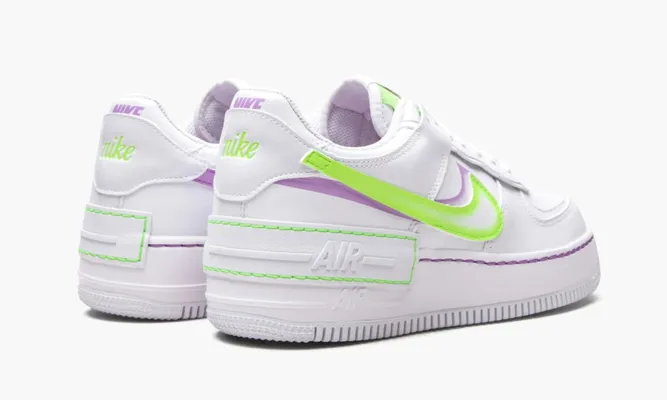 Кроссовки Nike Air Force 1 Low Shadow WMNS «Electric Green» белый