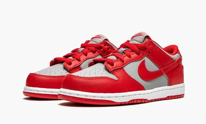 Для самых маленьких Nike Dunk Low PS «Unlv» Kids красный,серый