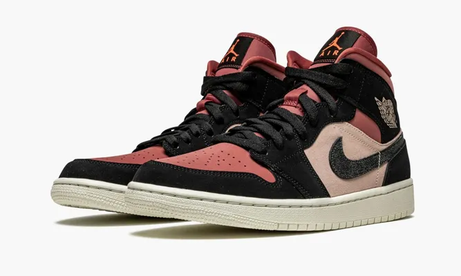Кроссовки Air Jordan 1 Mid WMNS «Canyon Rust» кремовый