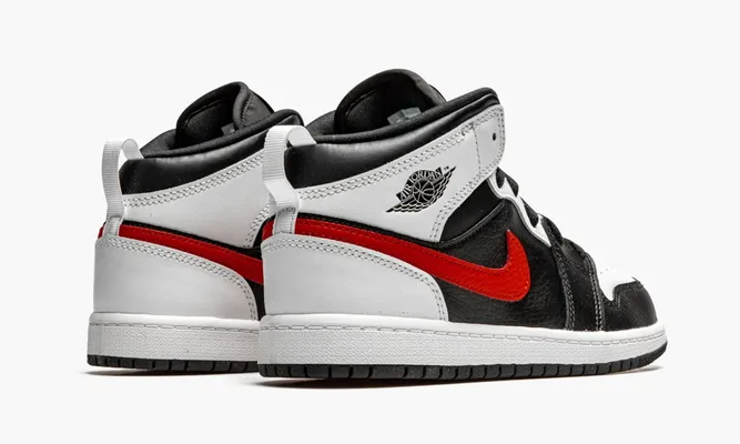 Для самых маленьких Air Jordan 1 Mid PS «Chile Red» Kids черный