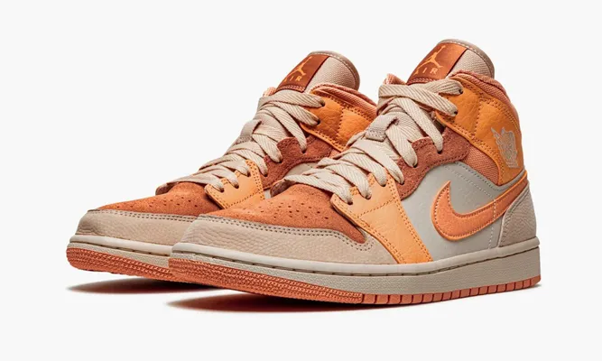 Кроссовки Air Jordan 1 Mid WMNS «Apricot» розовый