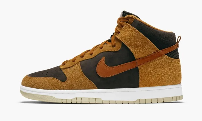 Кроссовки Nike Dunk High «Dark Russet» коричневый
