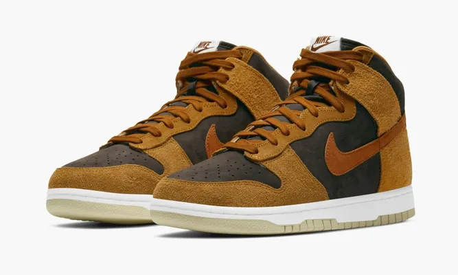 Кроссовки Nike Dunk High «Dark Russet» коричневый