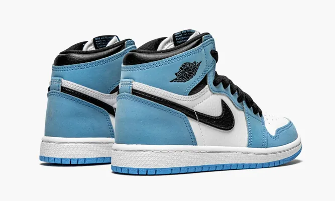 Для самых маленьких Air Jordan 1 Retro High OG PS «University Blue» Kids lightBlue