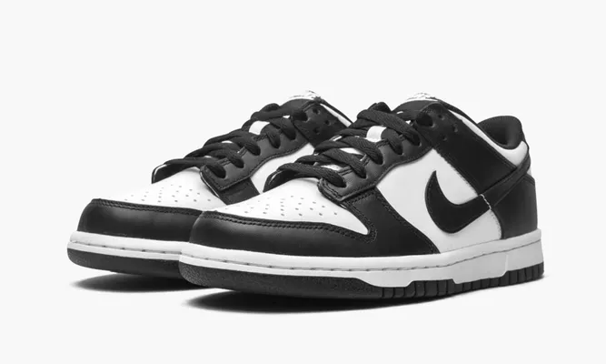 Кроссовки Nike Dunk Low GS «Black / White» черный
