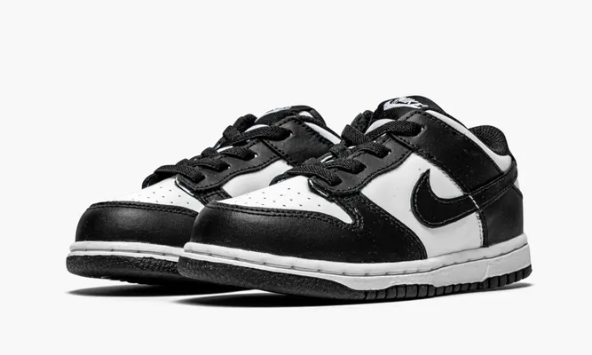 Для самых маленьких Nike Dunk Low TD «Black / White» Kids черный