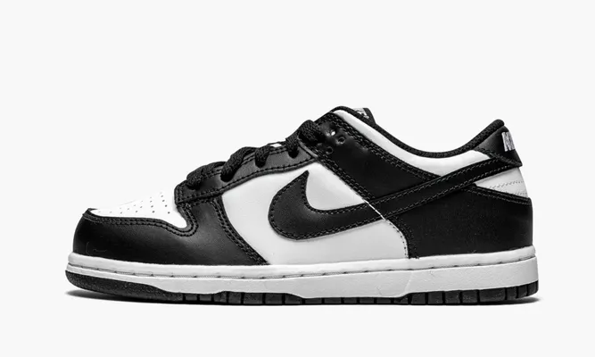 Для самых маленьких Nike Dunk Low PS «Black / White» Kids черный