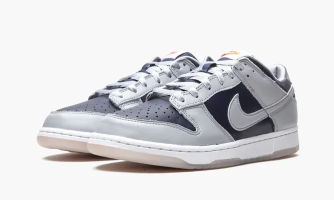 Кроссовки Nike Dunk Low WMNS «College Navy Grey» синий