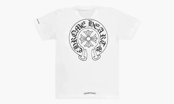 Одежда Chrome Hearts Horse Shoe Logo Pocket T-shirt «White» белый