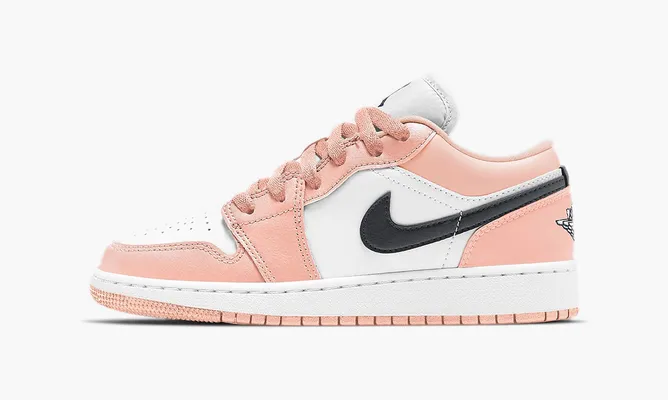 Кроссовки Air Jordan 1 Low GS «Light Arctic Orange Pink» розовый
