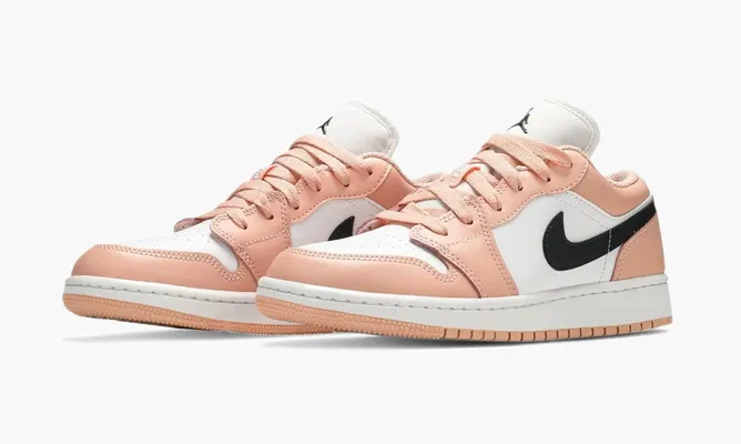 Кроссовки Air Jordan 1 Low GS «Light Arctic Orange Pink» розовый