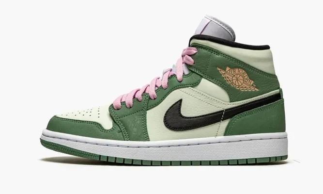 Кроссовки Air Jordan 1 Mid WMNS «Dutch Green» зеленый