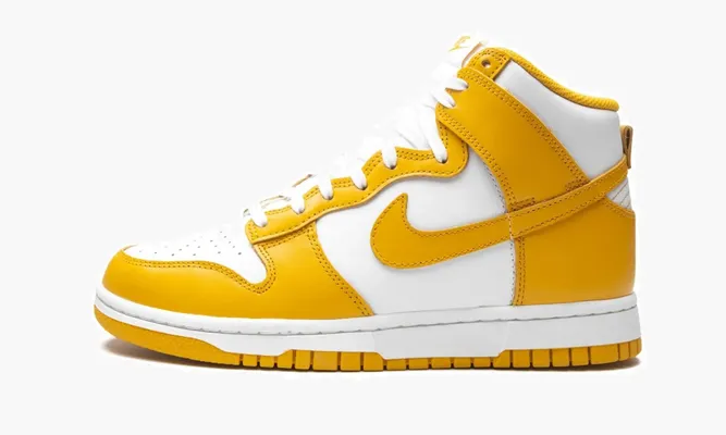 Кроссовки Nike Dunk High WMNS «Dark Sulfur» желтый