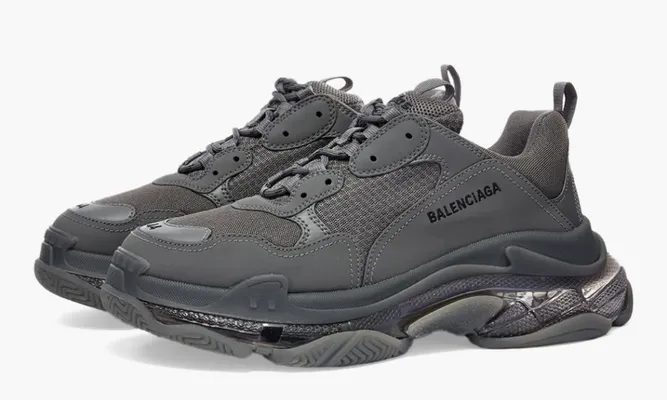 Кроссовки Balenciaga Triple S «Clear Sole Grey» серый