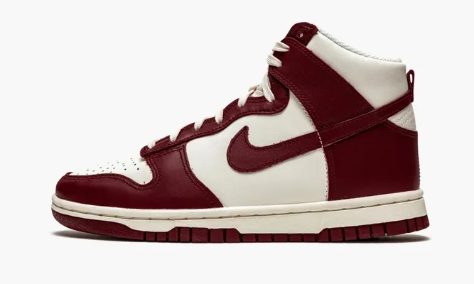 Кроссовки Nike Dunk High WMNS «Sail Team Red» красный,белый