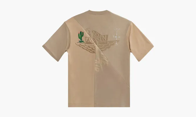 Одежда Travis Scott Cactus Jack X Jordan T-shirt «Khaki / Desert» бежевый