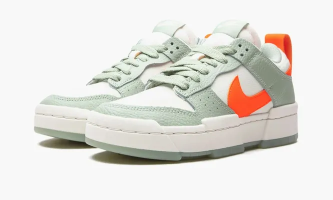 Кроссовки Nike Dunk Low Disrupt WMNS «Sea Glass Hyper Crimson» зеленый,белый