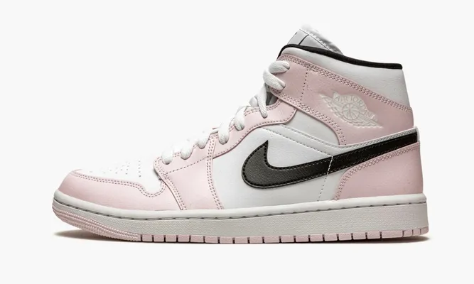 Кроссовки Air Jordan 1 Mid WMNS «Barely Rose» розовый