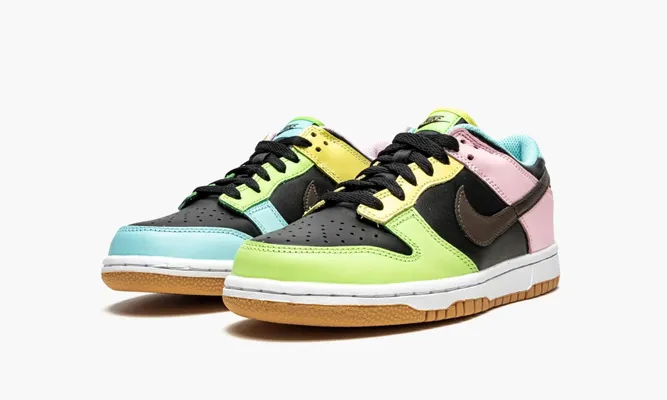 Кроссовки Nike Dunk Low GS «Free 99 Black» разноцветный