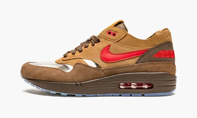 Кроссовки Nike Air Max 1 «Clot - Kiss Of Death Cha» коричневый