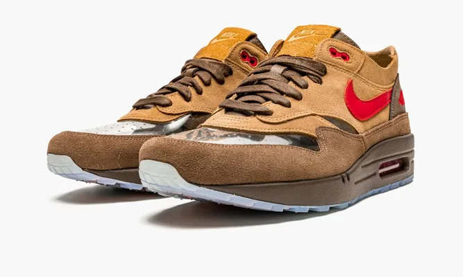 Кроссовки Nike Air Max 1 «Clot - Kiss Of Death Cha» коричневый