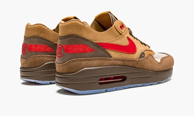 Кроссовки Nike Air Max 1 «Clot - Kiss Of Death Cha» коричневый