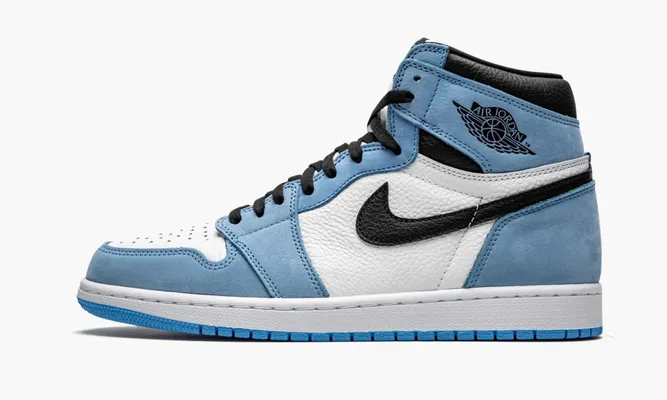 Кроссовки Air Jordan 1 High «University Blue» синий