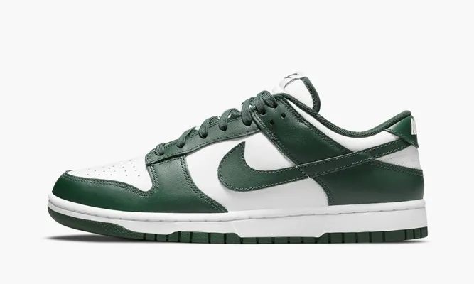 Кроссовки Nike Dunk Low «Varsity Green / Michigan State» зеленый