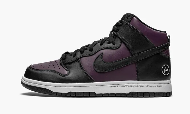 Кроссовки Nike Dunk High «Fragment Design Beijing 2021» фиолетовый