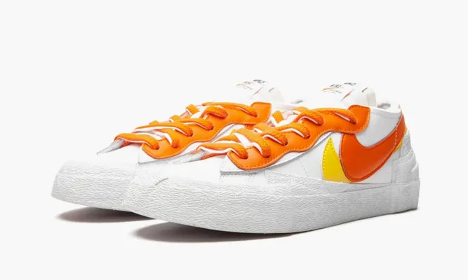Кроссовки Nike Sacai Blazer Low «White Magma Orange» белый
