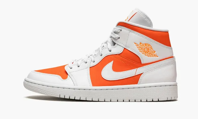 Кроссовки Air Jordan 1 Mid SE WMNS «Bright Citrus» оранжевый