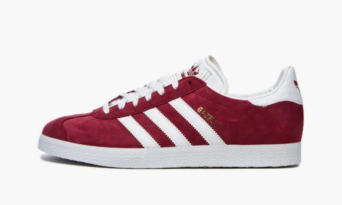 Кроссовки Adidas Gazelle «Collegiate Burgundy White» бордовый