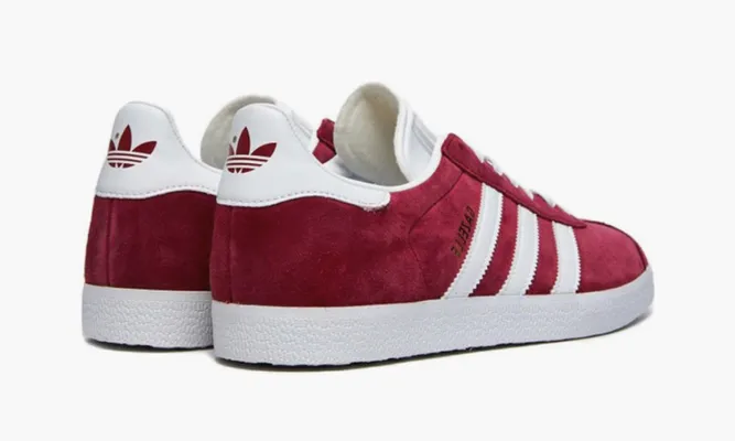 Кроссовки Adidas Gazelle «Collegiate Burgundy White» бордовый