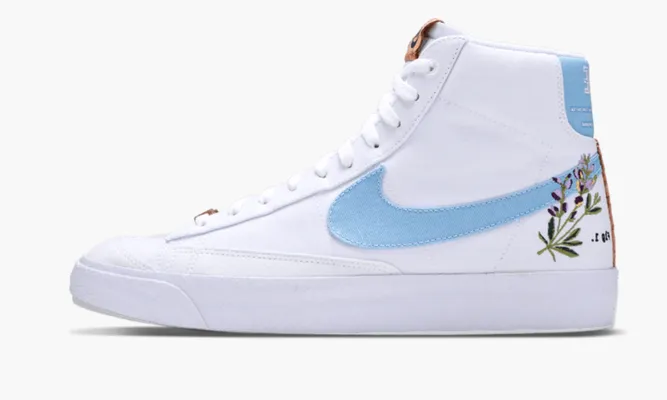 Кроссовки Nike Blazer Mid WMNS «77 Indigo» белый