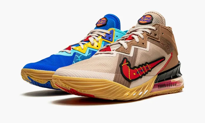 Для баскетбола Nike Lebron 18 Low «Wile E. Vs Roadrunner Space Jam» коричневый