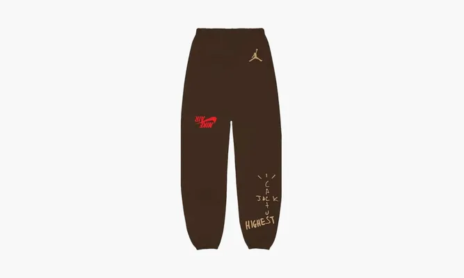 Одежда Travis Scott X Jordan Cactus Jack Highest Sweatpant «Brown» коричневый