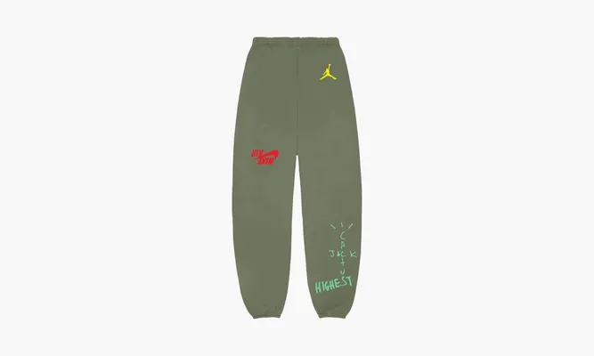 Одежда Travis Scott X Jordan Cactus Jack Highest Sweatpant «Olive» зеленый