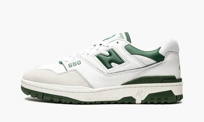 Кроссовки New Balance 550 «White Green» зеленый