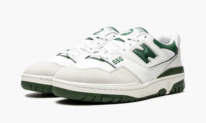 Кроссовки New Balance 550 «White Green» зеленый