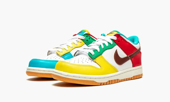 Кроссовки Nike Dunk Low GS «Free 99 White» разноцветный