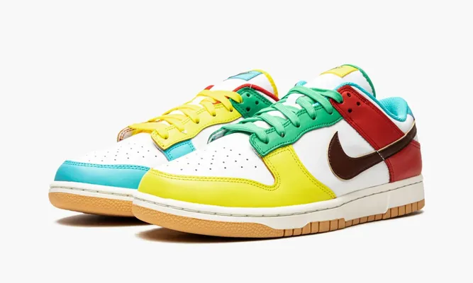 Кроссовки Nike Dunk Low «Free 99 White» разноцветный