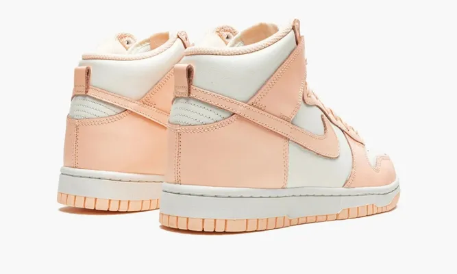 Кроссовки Nike Dunk High WMNS «Sail Crimson Tint» розовый
